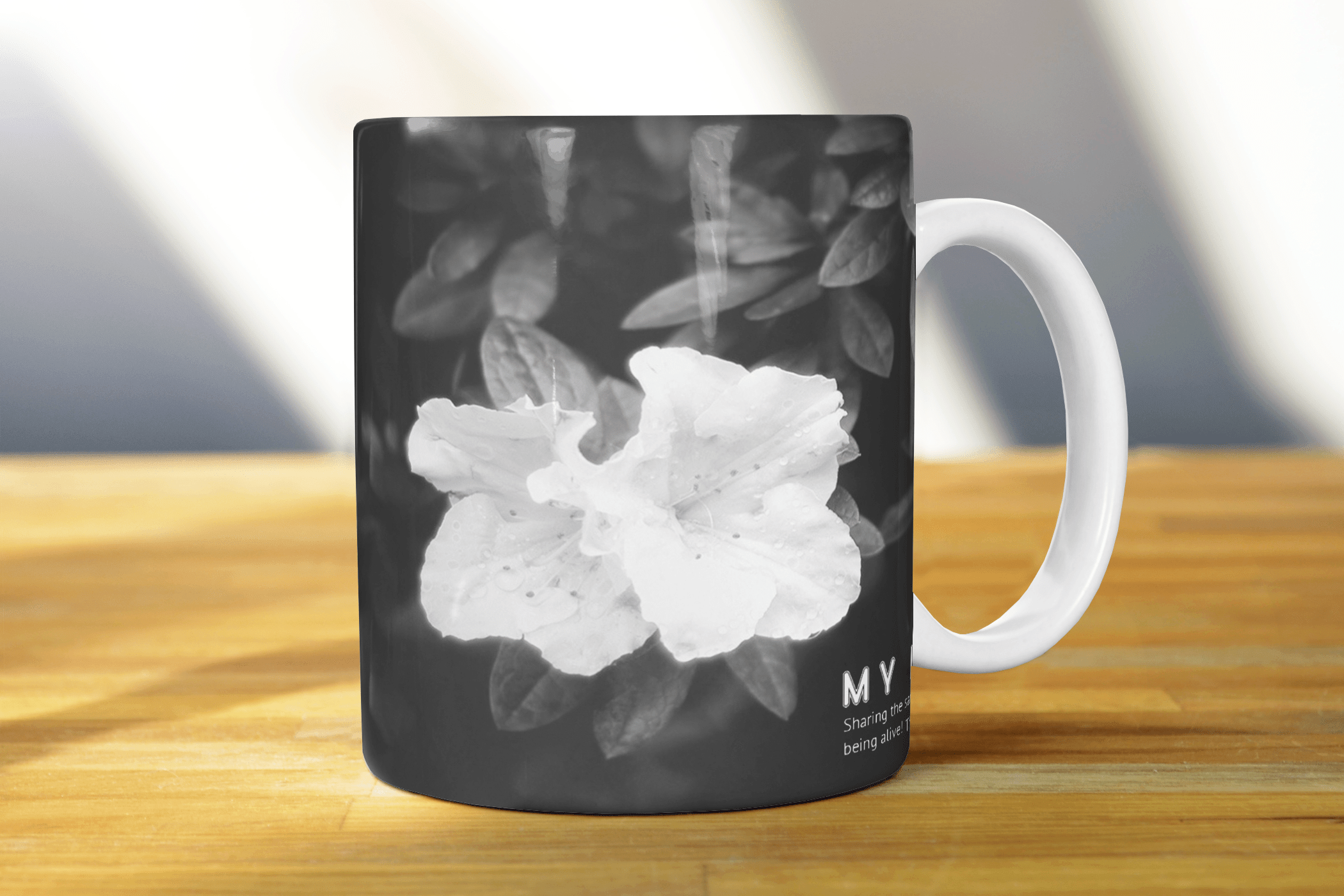 Black Mug love 01 - Mug Printing
